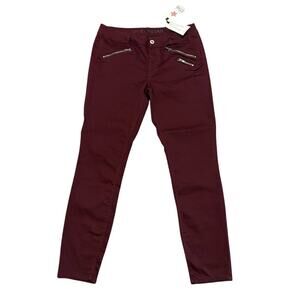 Vanilla Star Junior Size 13, Burgundy Skinny Jeans Regular Rise NWT